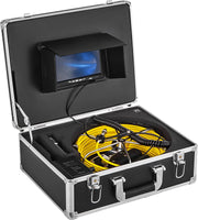Inspectiecamera -  Endoscoop - Inspectie Camera - met 7in TFT LCD-Scherm - 50M Kabel - IP68 Waterdicht - 12 Verstelbare LED-Lampjes - Zwart