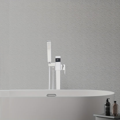 Vrijstaande Badkraan – Vloerkraan – Badmengkraan – Vrijstaand Kraan – Badkuipkraan – Chroom Afwerking – Hoogte 88 cm