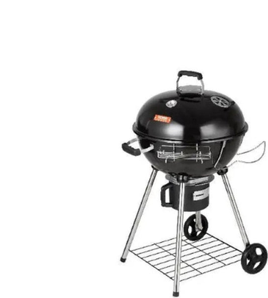 Barbecue - BBQ - Houtskool - Kogelbarbecue - Houtskoolgrill - 56cm Grill - 68,5x83x106cm - Met Wielen - Zwart