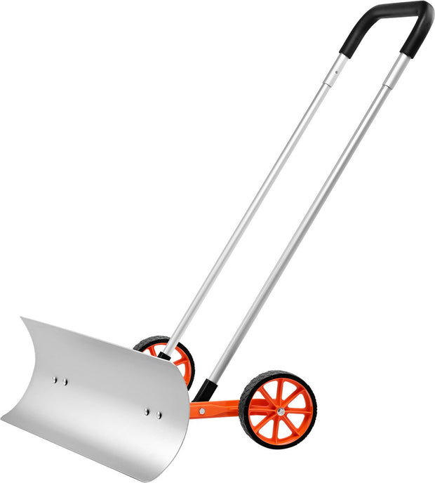 Sneeuwschep - 30-Inch Duwschild - 15° Hellend Ontwerp - Aluminium U-Vormige Handgreep - Efficiënt en Krachtig - Geschikt voor Thuis en Commercieel Gebruik - 120 x 74.5 x 25 cm