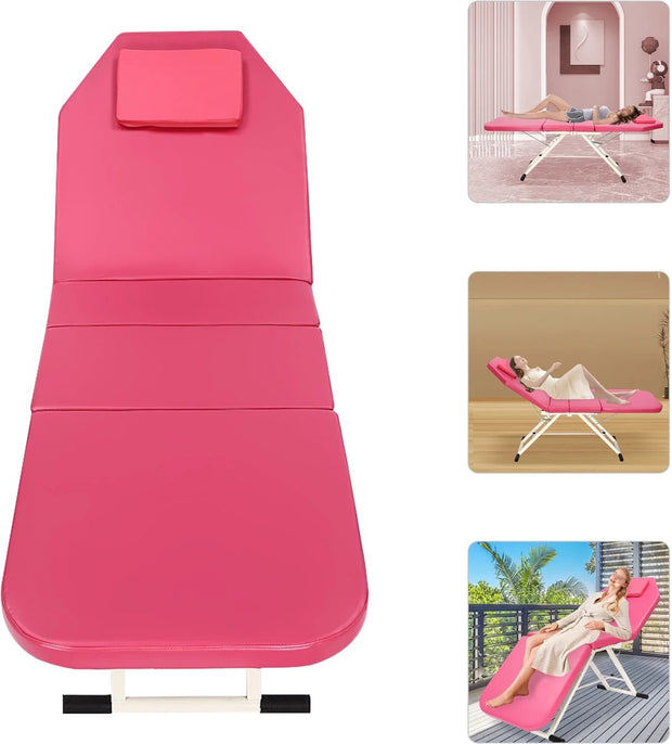 Luxe Therapeutisch Massagetafel – Verstelbaar, Ergonomisch & Comfortabel – Massagebed - Behandeltafel - Behandelbank - Voor Thuis & Professioneel Gebruik - Opvouwbaar - Wit