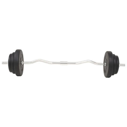 Dumbbell Set – Barbell Set – Gewichtenset – Halterset – Krachttrainingsset – 30 kg totaalgewicht – Duurzaam cement en staal