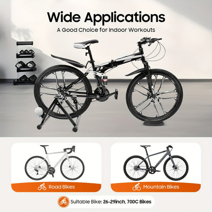 Indoor Bike Trainer Stand, Cycling Exercise Stationary Bicycle Stands, Bicycle Stands Trainers for Road Bike