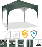 Waterdichte Partytent - 3x3m - Verstelbaar en Stevig voor Tuin - Camping en Evenementen