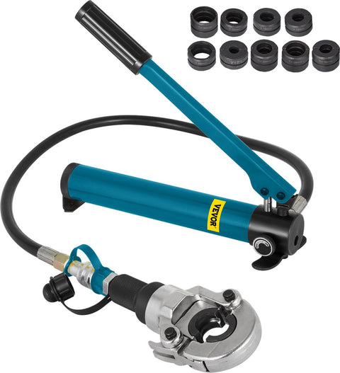 Hydraulische Krimptang - V-vormige - TH-vormige Pijptang - Bekken 360° Draaibaar - 6T - V12-28mm - TH16-32mm - Geschikt voor Samengestelde Buizen PEX PE-X PB-buizen