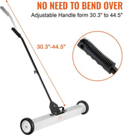 Magnetische VeegmachineMDG - Industriële Professionele Magneetbezem - Extra Sterk - 75cm breed - Bezem tbv metalen - Voor Binnen en Buiten