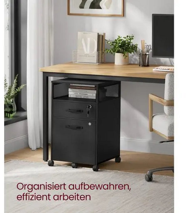 Archiefkast - zwart - kantoorkast - dossierkast - archiefkast metaal - archiefkast met slot - archief kast