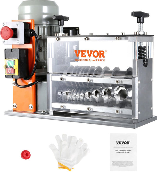 Draadstripmachine - 1,5-32 mm - 750W - Elektrisch Koperdraad Strippen Machine - Gemaakt-10 Kanalen en 10 Snijbladen - voor het Strippen van Koperdraad