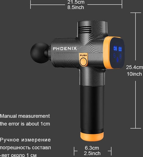 Handmassage Apparaat - Massage Gun Luxe - Klopmassage Apparaat - Klopmassage Apparaat - Zwart - Grijs