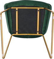Eetkamerstoelen set van 2 - Luxueuze Velvet Stoelen - Eetkamerstoel - Stoelen met armleuning - Fluweel - Smaragd Groen