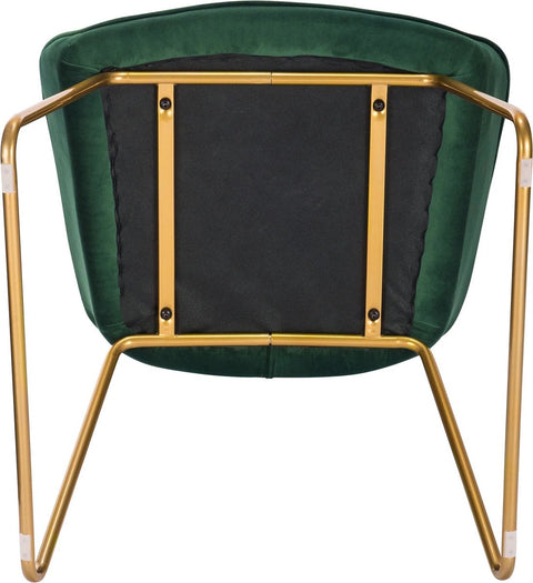 Eetkamerstoelen set van 2 - Luxueuze Velvet Stoelen - Eetkamerstoel - Stoelen met armleuning - Fluweel - Smaragd Groen