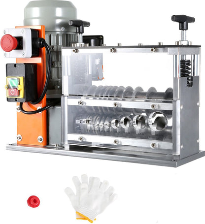 Draadstripmachine 1.5-32 mm - 750W - Elektrisch Koperdraad - Strippen Machine - 10 Kanalen en 10 Snijbladen - voor het Strippen van Koperdraad