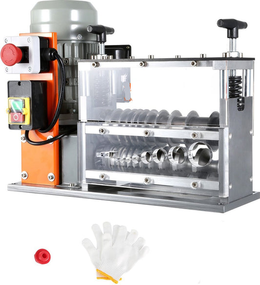 Draadstripmachine 1.5-32 mm - 750W - Elektrisch Koperdraad - Strippen Machine - 10 Kanalen en 10 Snijbladen - voor het Strippen van Koperdraad