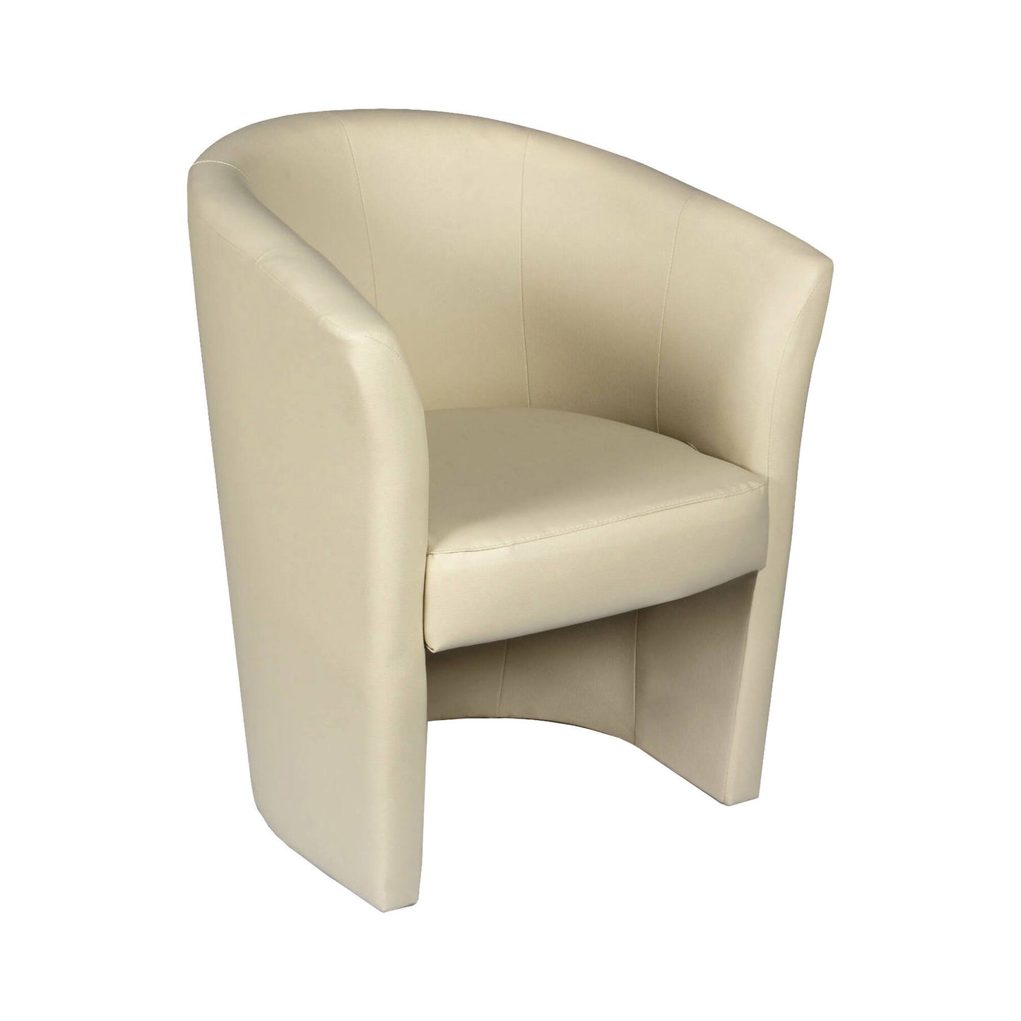 Dpanett Armchair, Upholstered Living Room Chair, Padded Seat with Eco-Leather Armrests, 64x63x76 cm, Available in 5 Colors