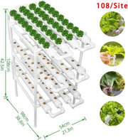 Kweektafel -108 gaten - Kweekbak - Moestuinbak op Poten - kweektafels - Hydrocultuursysteem - Moestuintafel - Optimaliseert Water- en Voedingsbeheer - Gebruiksgemak - Wit