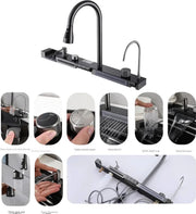 Waterfall Sink Set - Digital Display - Cup Cleaner - Waterfall - Multiple Modes - Cutting Board - Black - Modern - Unique