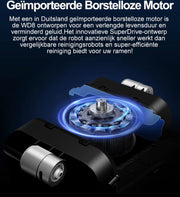 Robot Ramenreiniger - Robot raamwasser - Robot ramenwasser - Dubbel watersproeier - Slim geheugen - App control - Afstandsbediening - Wit