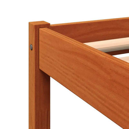 Bedframe – Bedbodem – Ledikant – Slaapbank – Boxspring – Massief Hout – Wax Bruin – 180x200 cm – Vurenhout