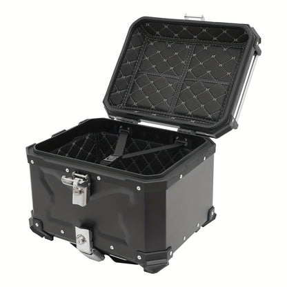 Motor Topkoffer – Motor Bagagebox – Motor Achterkoffer – Motor Koffer – Motor Trunk – 45L Ruime Inhoud – Waterdicht Aluminium Zwart