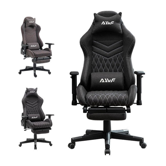 Draaibare Fauteuil – Zwarte Relaxstoel – Comfortabele Leesstoel – Lounge Stoel – Woonkamerstoel – RVS Frame – Handmatig Verstelbare Rugleuning