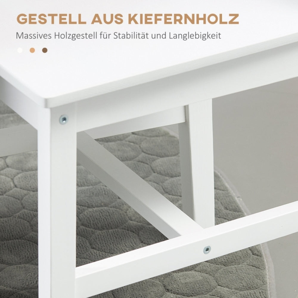Eetkamerstoel – Stoel – Kuipstoel – Keukenstoel – Tafelstoel – Set van 2 – Modern Wit – Minimalistisch A-Frame Design – Eenvoudige Montage