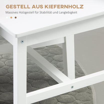 Eetkamerstoel – Stoel – Kuipstoel – Keukenstoel – Tafelstoel – Set van 2 – Modern Wit – Minimalistisch A-Frame Design – Eenvoudige Montage