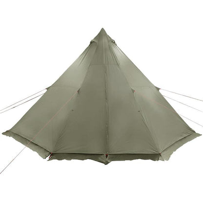 6-Person Tipi Tent High Quality Olive Green - Lightweight Easy Setup Camping Tent with Zippered Doors & Ventilation, Spacious Outdoor Shelter for Family Camping, Hiking, Picnics, Campers Accessories