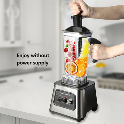 Blender – Keukenmachine – Mixer – IJscutter – Sapmaker – 2,5 Liter Glas – 6000W Krachtige Motor – 9 Snelheidsstanden