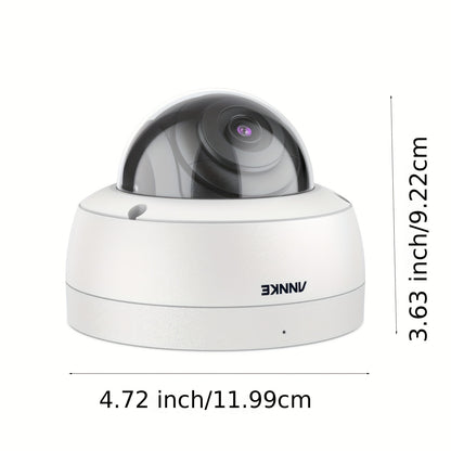 Dome Beveiligingscamera – IP Camera – CCTV Camera – Bewakingscamera – Surveillance Camera – 3K Super HD Resolutie – EXIR 2.0 Kleurennachtzicht & IK10 Vandalismebestendig – PoE & Ingebouwde Microfoon