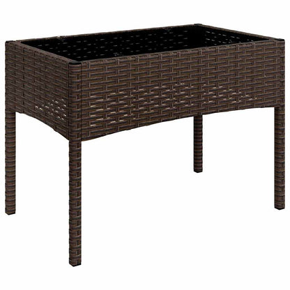 Loungeset – Tuinset – Loungesets – Loungebank – Balkonset – Poly Rattan – Inclusief Zachte Afneembare Kussens