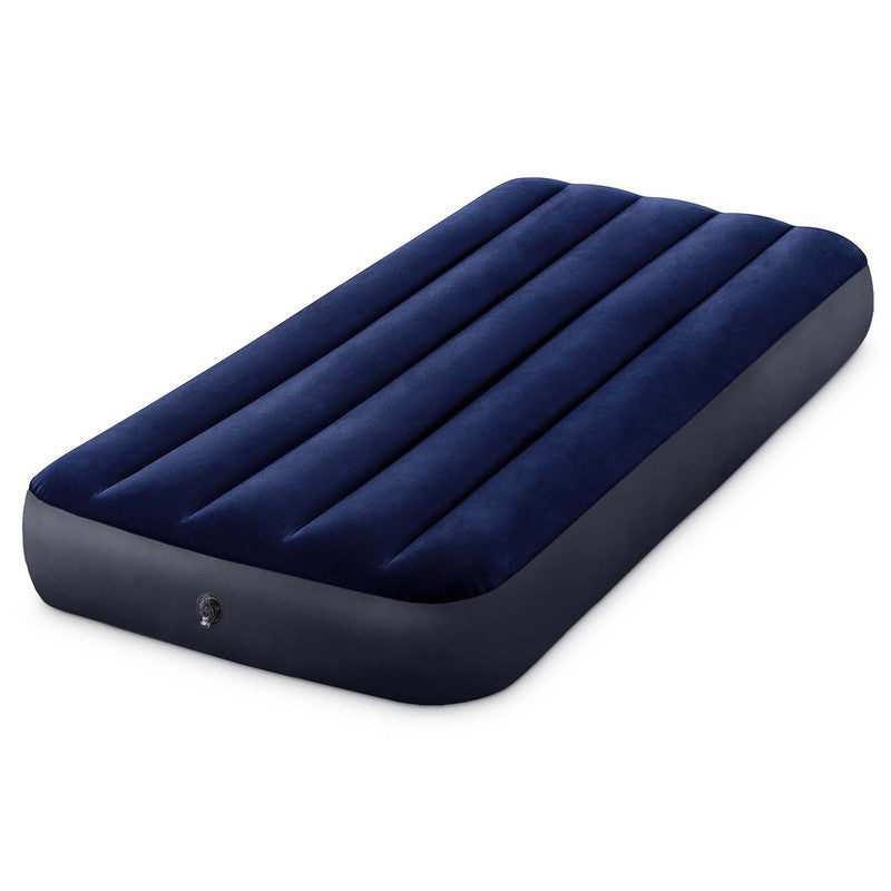 Opblaasbare Luchtmatras – luchtbed – slaapmat – luchtbedje – campingmatras – 191x76x25 cm – duurzaam PVC met fluwelen bovenkant