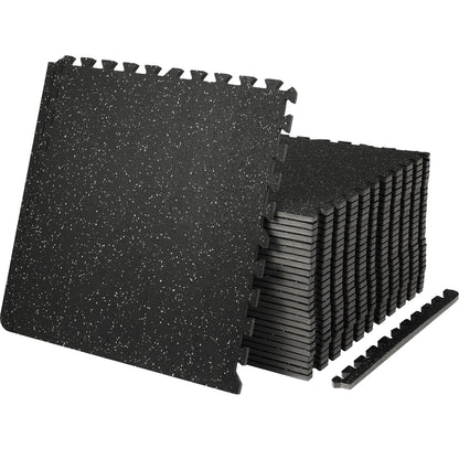 Vloermatten – Fitnessmatten – Puzzelmatten – Gymvloer – Trainingsmatten – 25-delige set – 1,27 cm dik – Antislip en Schokabsorberend