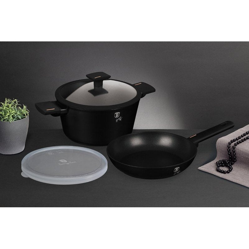 Titanium Berlinger Haus Pan and Pot Set - Model BH-7098 Monaco