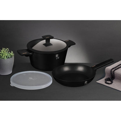 Titanium Berlinger Haus Pan and Pot Set - Model BH-7098 Monaco