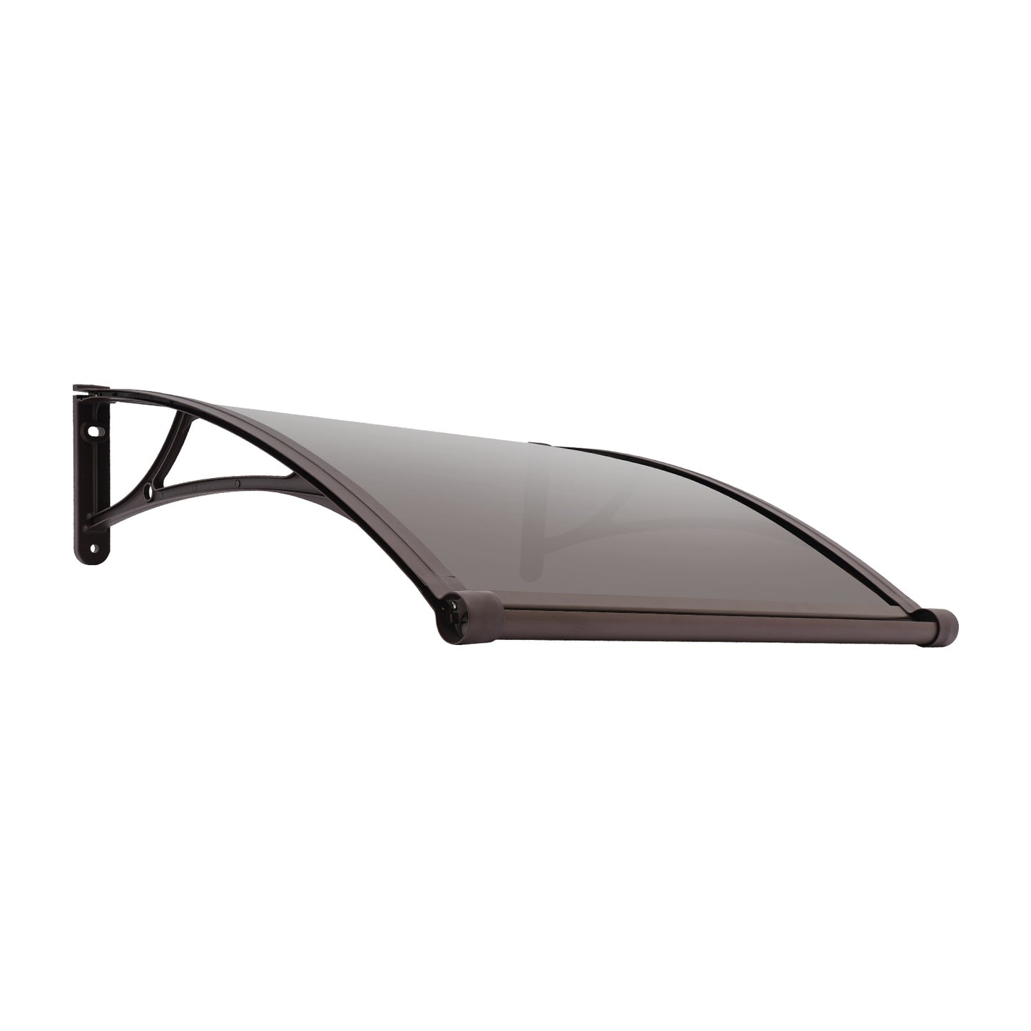 Large 80x80cm Heavy-Duty Aluminum Alloy & PC Window Door Awning with Frame & Panels - 49.9 KG Capacity, All-Weather Retractable Patio Awning for Balcony, Cafe, Shop - Easy Installation, Modern Design, Durable Outdoor Canopy (