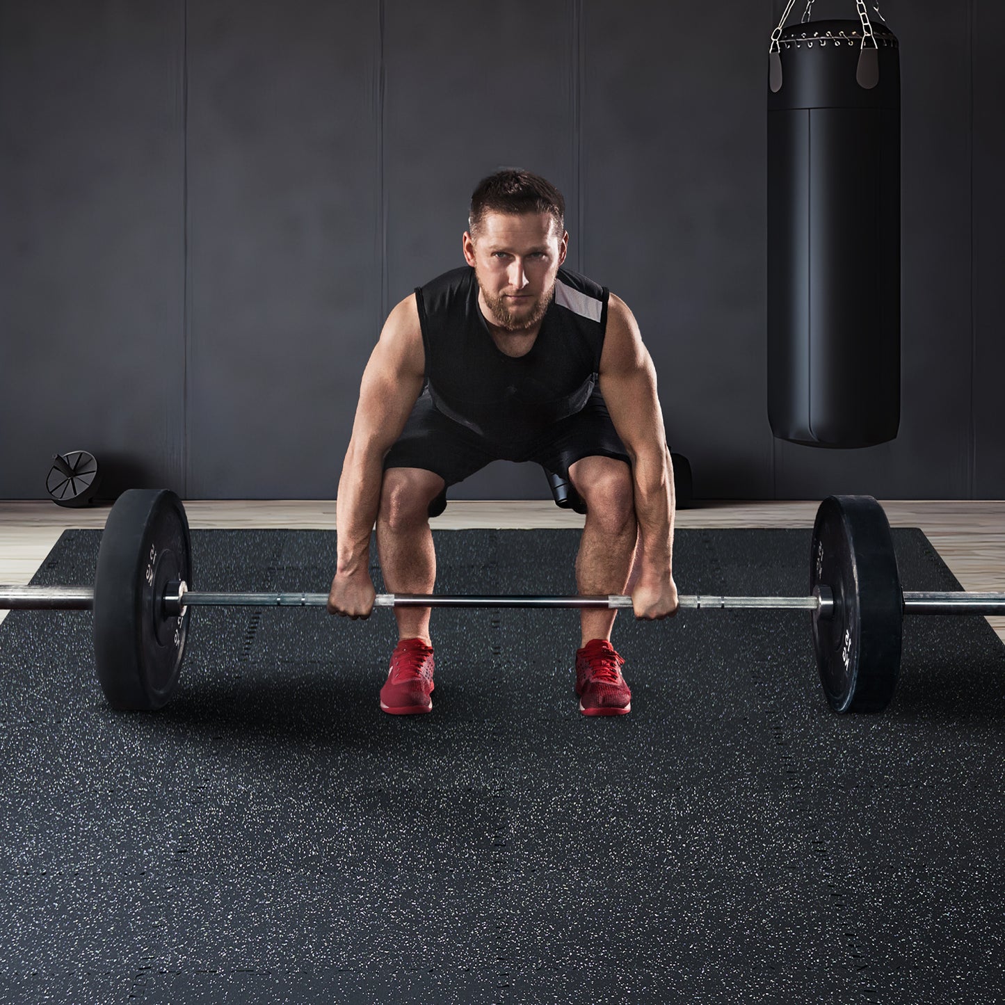 Fitnessvloermat – Gymvloer Tegels – Trainingsmat – Sportvloer – EVA Rubberen Mat – 25-delige Set – Antislip en Schokabsorberend – Geluidsreducerend en Vloerbeschermend