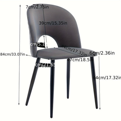 Eetkamerstoel – Stoel – Designstoel – Diningset – Vergaderstoel – Grijs – Metalen Frame – Verstelbare Poten – Ergonomisch Zitten – Diamantpatroon Rugleuning
