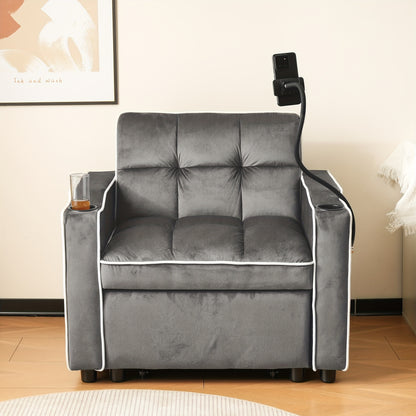 Stoelbed – Sofa Bed – Slaapstoel – Fauteuil – Ligstoel – Multifunctioneel 3-in-1 Design – Compact 83x167x76 cm – Stijlvolle Velvet Bekleding