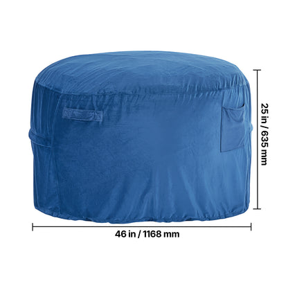 Zitzak – Zitzakstoel – Poef – Sessel – Comfortstoel – Blauw – Memory Foam Vulling – Afneembare Wasbare Hoes
