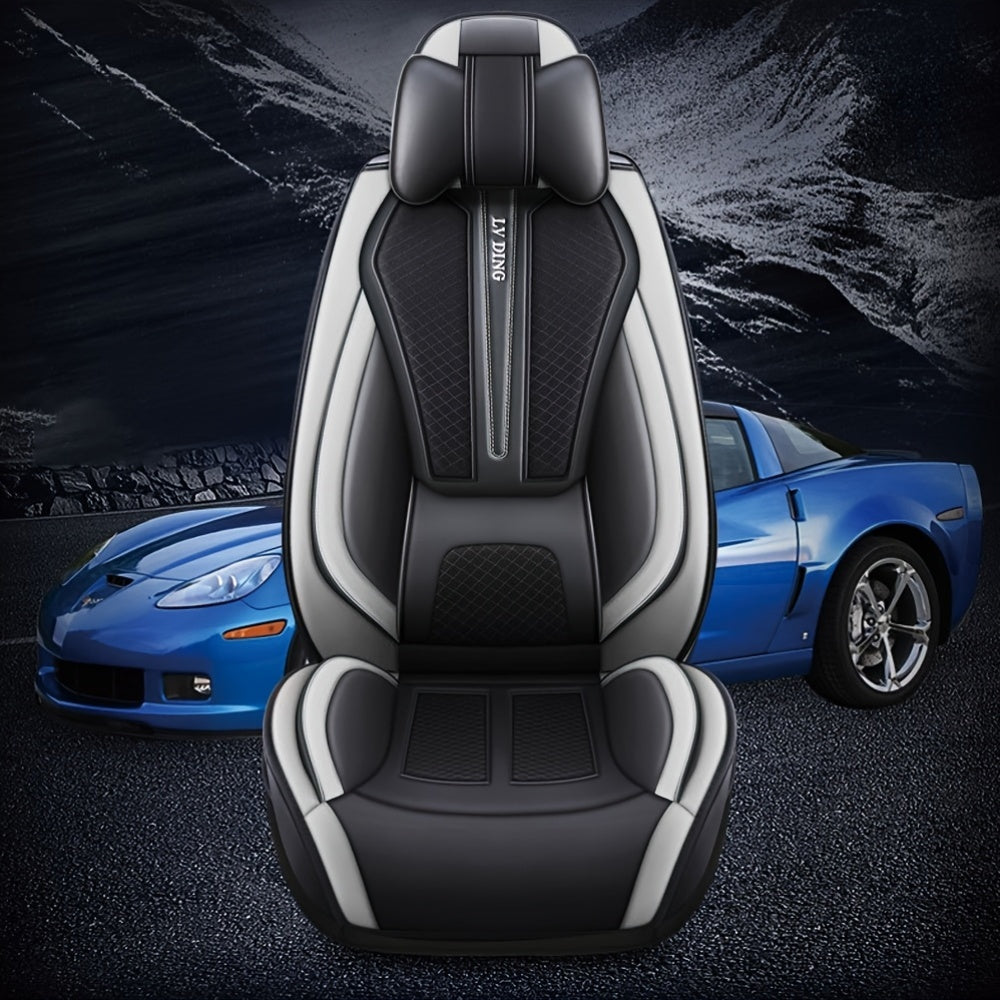 Autostoelhoes – Seat Cover – Stoelhoes – Autostoelbekleding – Autostoelhoes – 5-Zits PU-Leder – Waterafstotend & Ademend