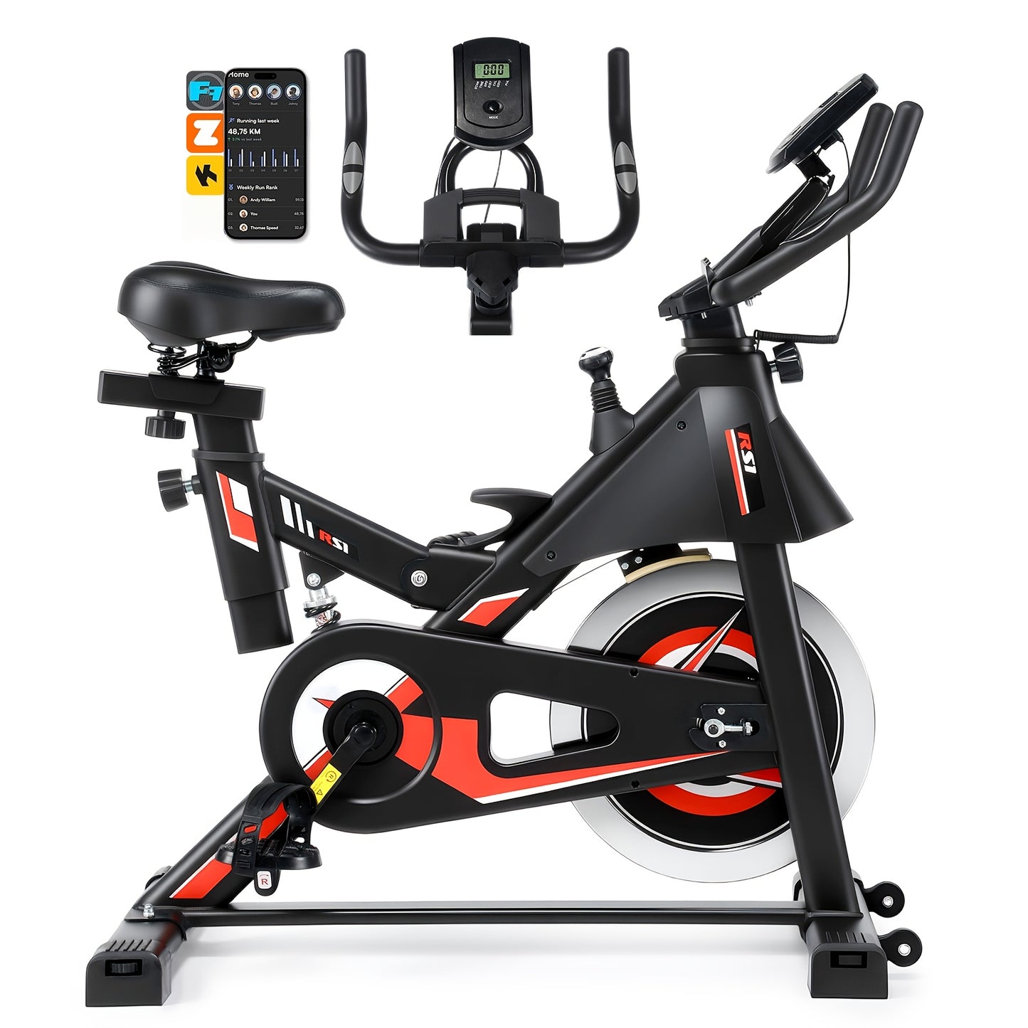 Hometrainer – Fitnessfiets – Indoorfietser – Exercise Bike – Fitnessapparaat – Magnetische Weerstand – Verstelbaar Zadel en Stuur – Max 150 kg Belastbaar