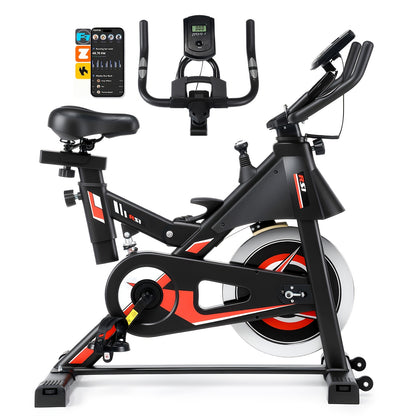 Hometrainer – Fitnessfiets – Indoorfietser – Exercise Bike – Fitnessapparaat – Magnetische Weerstand – Verstelbaar Zadel en Stuur – Max 150 kg Belastbaar