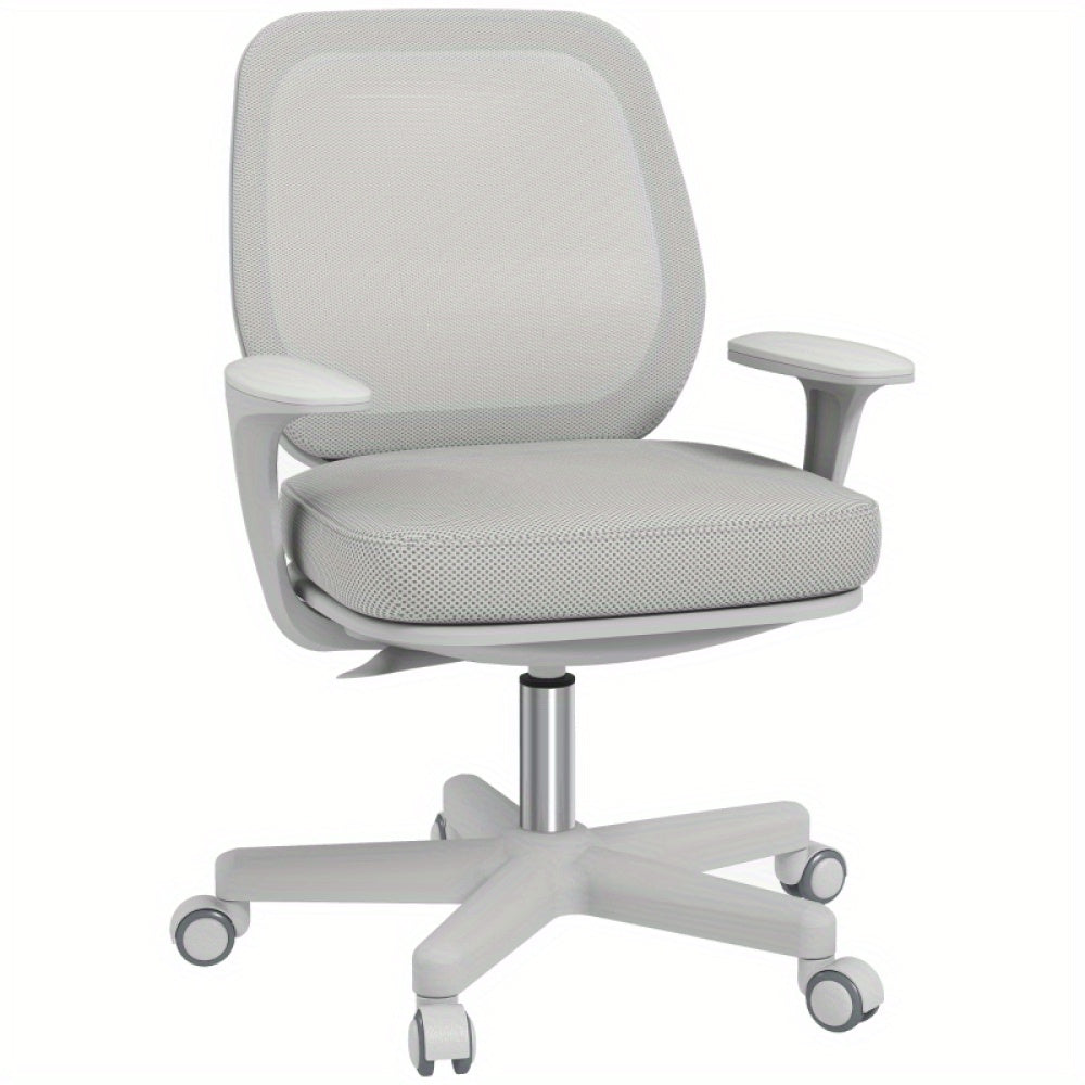 Bureaustoel – Ergonomische Stoel – Office Chair – Kantoorstoel – Verstelbare Bureaustoel – Draaibaar – Ademend Mesh – Max. 120 kg – Grijs