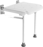 Inklapbare Douchestoel – Opvouwbare Muurstoel voor Douche – Aluminium Wandstoel met Antislip Zitting – Veilig & Comfortabel – Badkamerstoel tot 150 kg