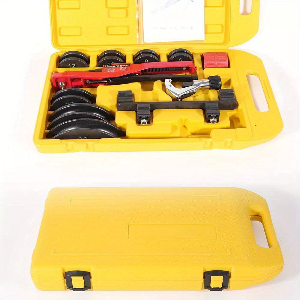 Goodslinesshop Pipe Bender 6-22mm Pipe Bending Machine Manual Bending Machine 1/4 Inch - 7/8 Inch Pipe Bender Tool Set [High-Quality Shop Now!], DIY Plumbing, Plumbing Tools, Compact Design, Sturdy Construction, Reliable Craf