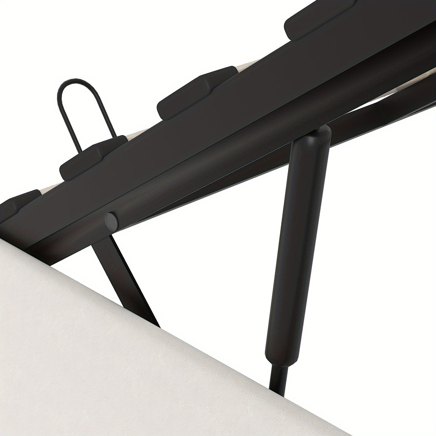 Bedframe – Opbergbed – Gestoffeerd Bed – Platformbed – Tweepersoonsbed – Hydraulisch Opbergsysteem – Geluidloos Metalen Frame – Zacht Fluwelen Hoofdbord