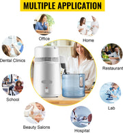 Destilleerapparaat- Destilleerketel - Water Destilleerder - 4L - Maak Zelf Gedestilleerd Water - Puur Water