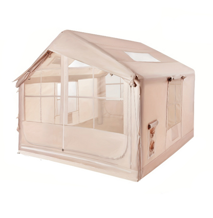 Opblaasbare Tent – Camping Tent – Festival Tent – Kampeertent – Outdoor Tent – Ruim 6-10 Persoons – Snelle Opzet Met Handpomp – Duurzaam Oxford Polyester Met Ventilatie