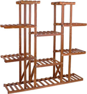 Plantenrek - Plantenrek Binnen - Plantentafel - Plantenstandaard - Plantenzuil - Planten Meubel - Houten Plant Stand - Creatieve Planten Kast - Voor Meerdere Planten - Hout