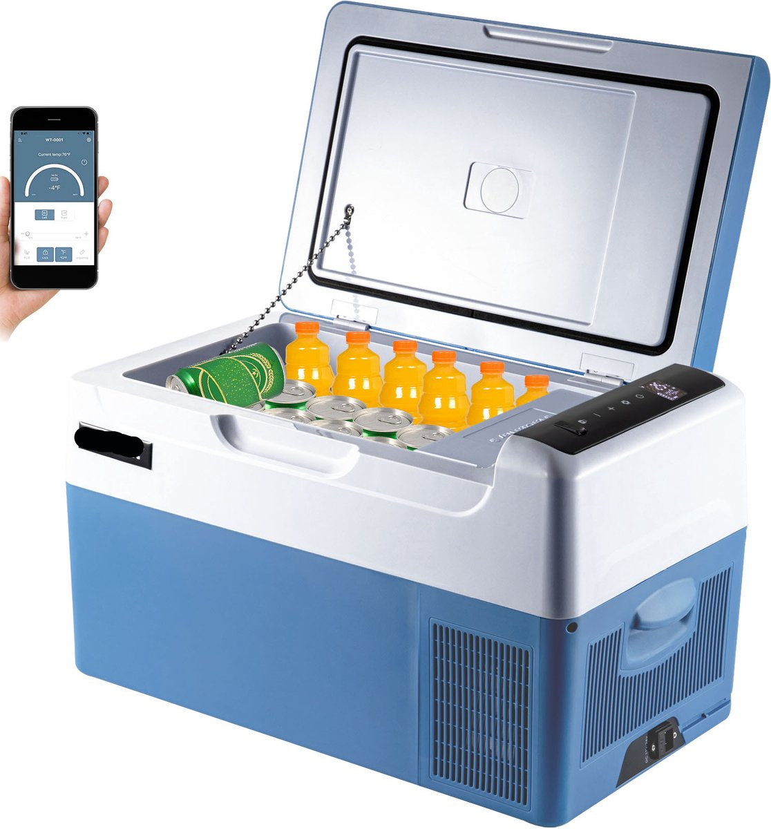 Car Fridge Compressor - 22L - Car Fridge Mini - 546x294x305cm - Mini Koelkast - APP of handmatige bediening, voor thuis, auto's, boten